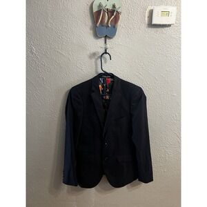 Paisley & Gray Mens Navy Blue‎ Blazer Slim Fit Size 34R
